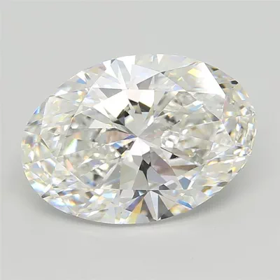 7.01ct F VVS2 Rare Carat Ideal Cut Oval Lab Grown Diamond