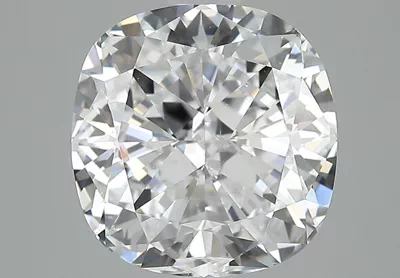 5.06ct E VS2 Rare Carat Ideal Cut Cushion Diamond