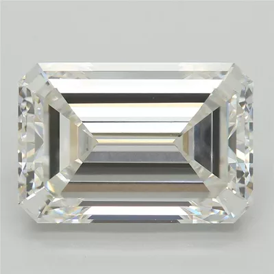 5.54ct F VVS2 Excellent Cut Emerald Lab Grown Diamond