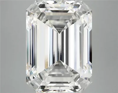 11.94ct F VS2 Rare Carat Ideal Cut Emerald Lab Grown Diamond