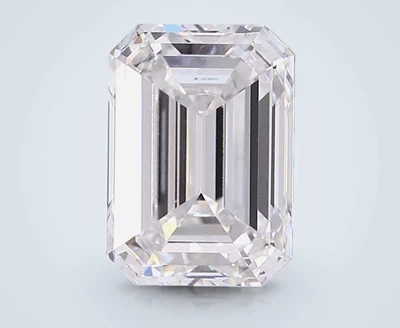 6.52ct E VVS2 Rare Carat Ideal Cut Emerald Lab Grown Diamond