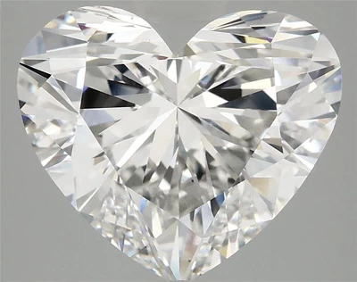 5.09ct F VS1 Rare Carat Ideal Cut Heart Lab Grown Diamond