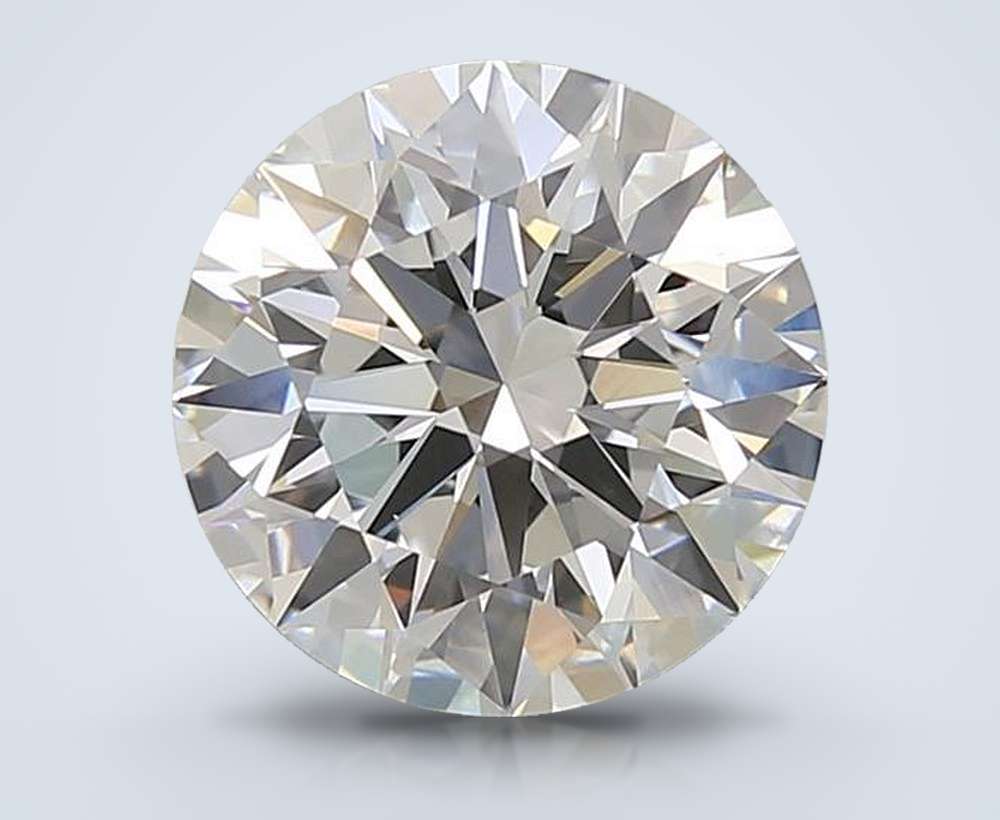 3.08ct E VVS1 Rare Carat Ideal Cut Round Lab Grown Diamond