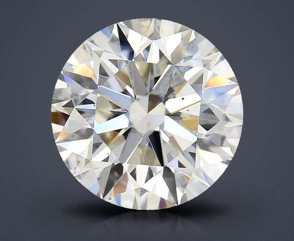 2.73ct K VS2 Excellent Cut Round Diamond