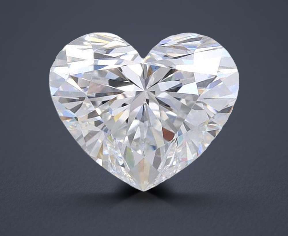 1.77ct D VVS2 Rare Carat Ideal Cut Heart Lab Grown Diamond