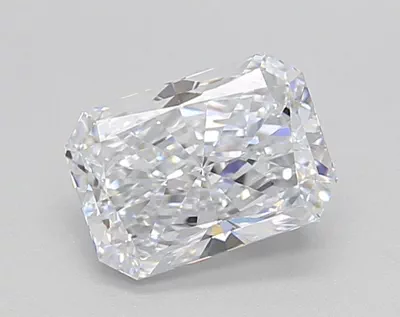 1.09ct D VVS2 Rare Carat Ideal Cut Radiant Lab Grown Diamond