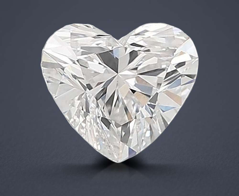 1.36ct D VS1 Very Good Cut Heart Lab Grown Diamond