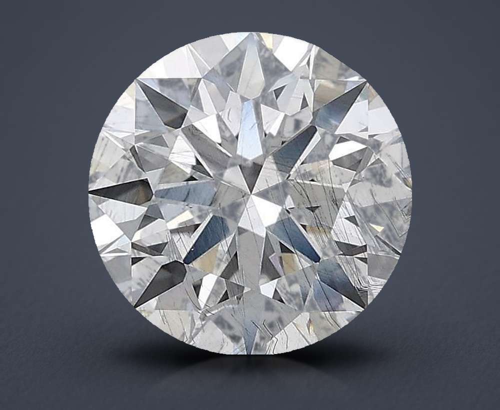 2.71ct F SI2 Rare Carat Ideal Cut Round Lab Grown Diamond