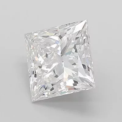 5.05ct E VVS2 Rare Carat Ideal Cut Princess Lab Grown Diamond