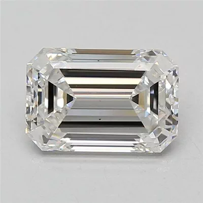 2.54ct D VS2 Rare Carat Ideal Cut Emerald Lab Grown Diamond