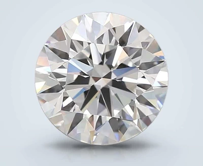 3.06ct E VVS2 Rare Carat Ideal Cut Round Lab Grown Diamond