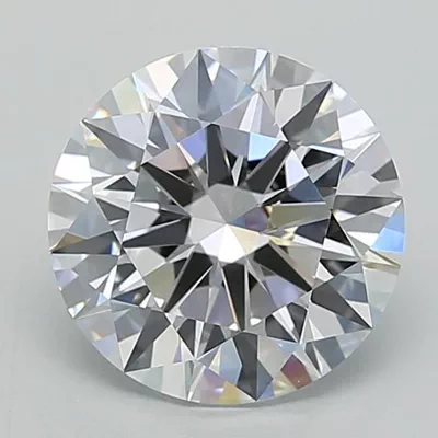 3.29ct D VVS2 Rare Carat Ideal Cut Round Lab Grown Diamond