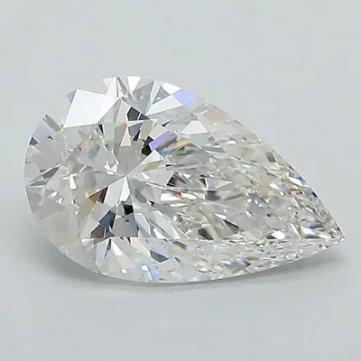 1.51ct E VS2 Rare Carat Ideal Cut Pear Lab Grown Diamond