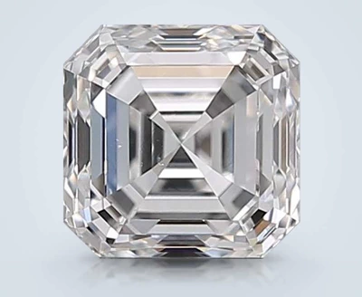 1.01ct F VS2 Rare Carat Ideal Cut Asscher Diamond