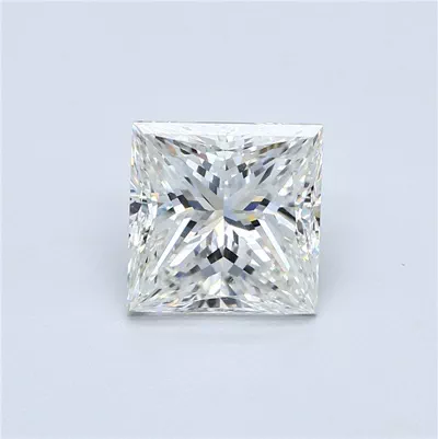 3.71ct H SI1 Excellent Cut Princess Diamond