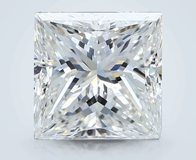 3.71ct H SI1 Excellent Cut Princess Diamond