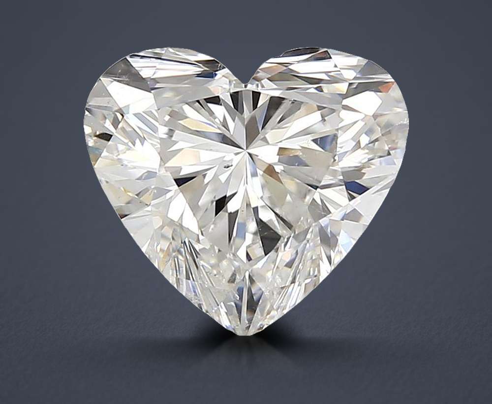 2.02ct G SI2 Rare Carat Ideal Cut Heart Diamond