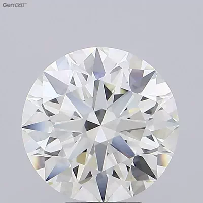 5.26ct J IF Rare Carat Ideal Cut Round Diamond