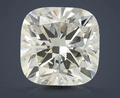 2.51ct H VS2 Rare Carat Ideal Cut Cushion Lab Grown Diamond