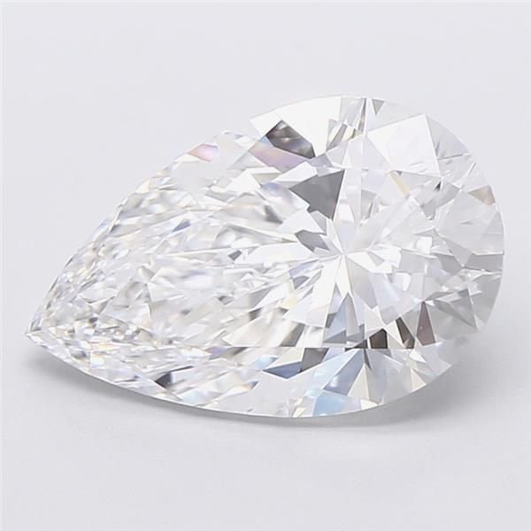 3.01ct F VS1 Rare Carat Ideal Cut Pear Lab Grown Diamond