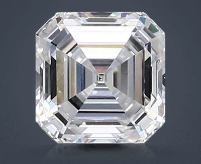 1.00ct F VVS2 Excellent Cut Asscher Lab Grown Diamond