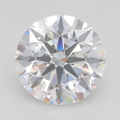 3.44ct D VVS2 Rare Carat Ideal Cut Round Lab Grown Diamond