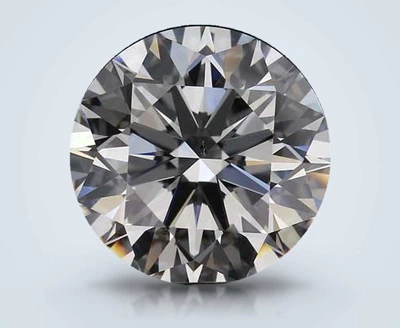 3.74ct F SI1 Rare Carat Ideal Cut Round Diamond