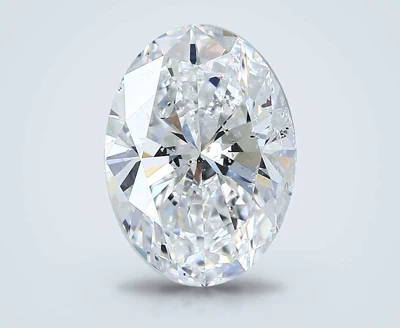 3.52ct D SI2 Rare Carat Ideal Cut Oval Diamond