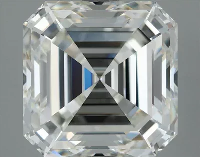 3.02ct J VVS2 Rare Carat Ideal Cut Asscher Diamond