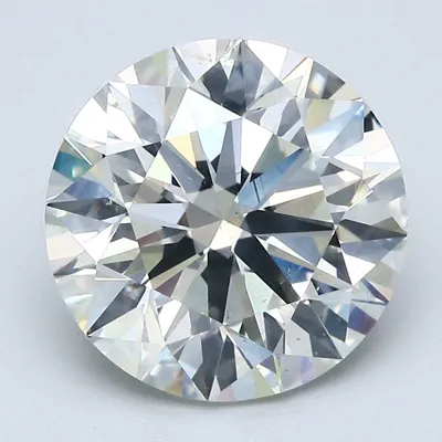 5.16ct K SI1 Rare Carat Ideal Cut Round Diamond