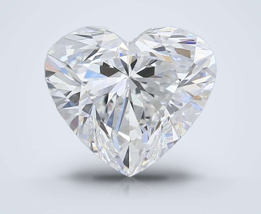 1.04ct E VVS2 Rare Carat Ideal Cut Heart Lab Grown Diamond