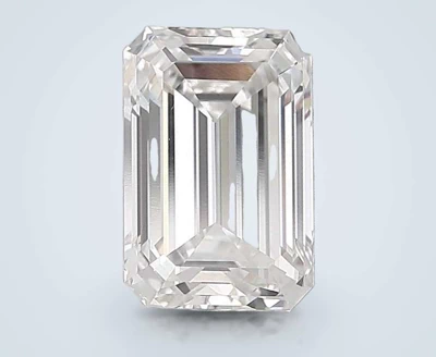 5.43ct F VS1 Rare Carat Ideal Cut Emerald Lab Grown Diamond