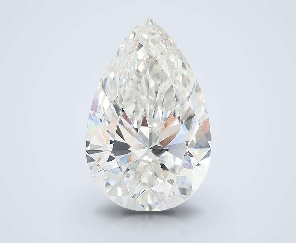 13.10ct G VVS2 Rare Carat Ideal Cut Pear Lab Grown Diamond
