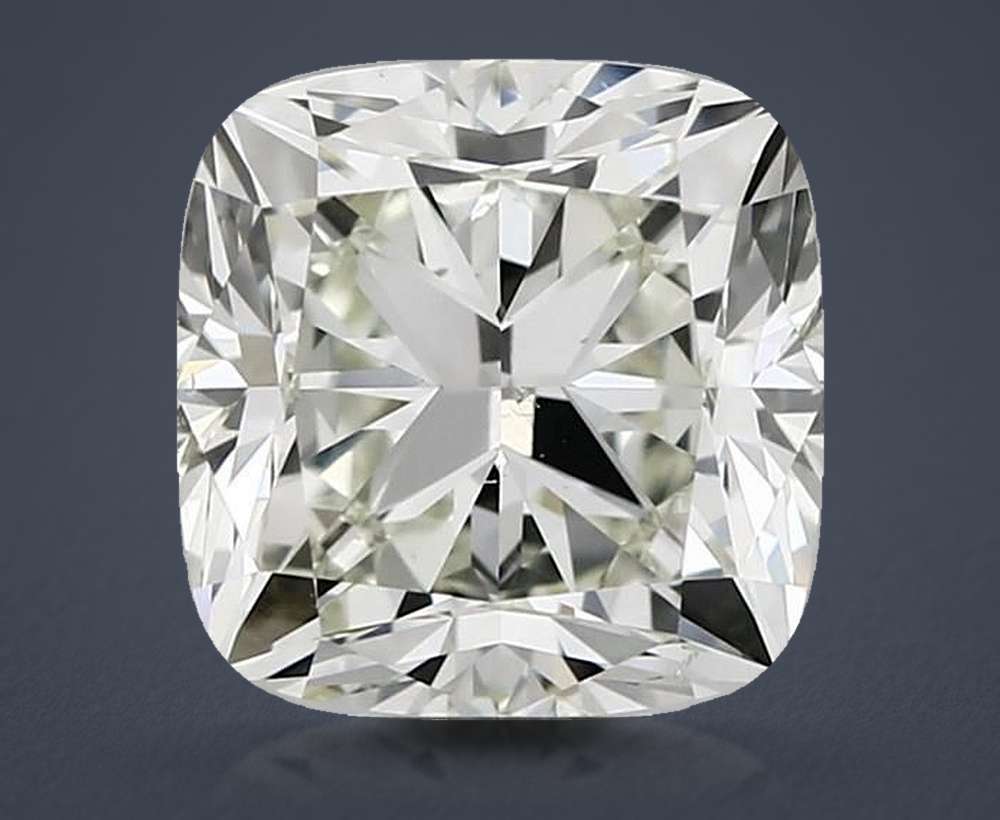 2.81ct J SI1 Very Good Cut Cushion Diamond