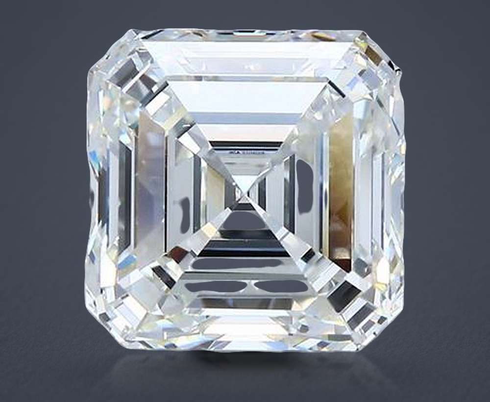 6.01ct H VVS2 Excellent Cut Asscher Diamond