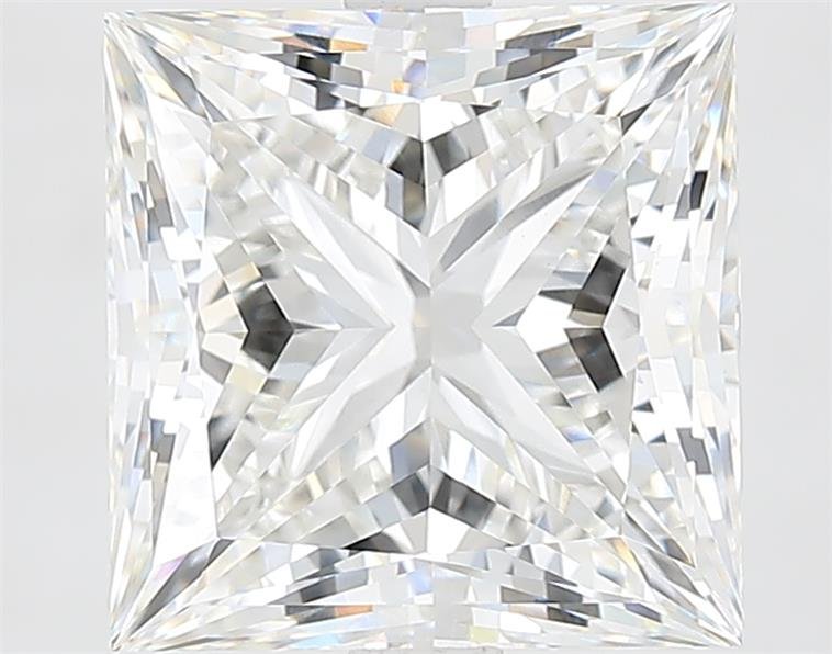 5.25ct G VVS2 Rare Carat Ideal Cut Princess Lab Grown Diamond