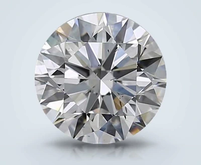2.51ct D SI2 Rare Carat Ideal Cut Round Diamond
