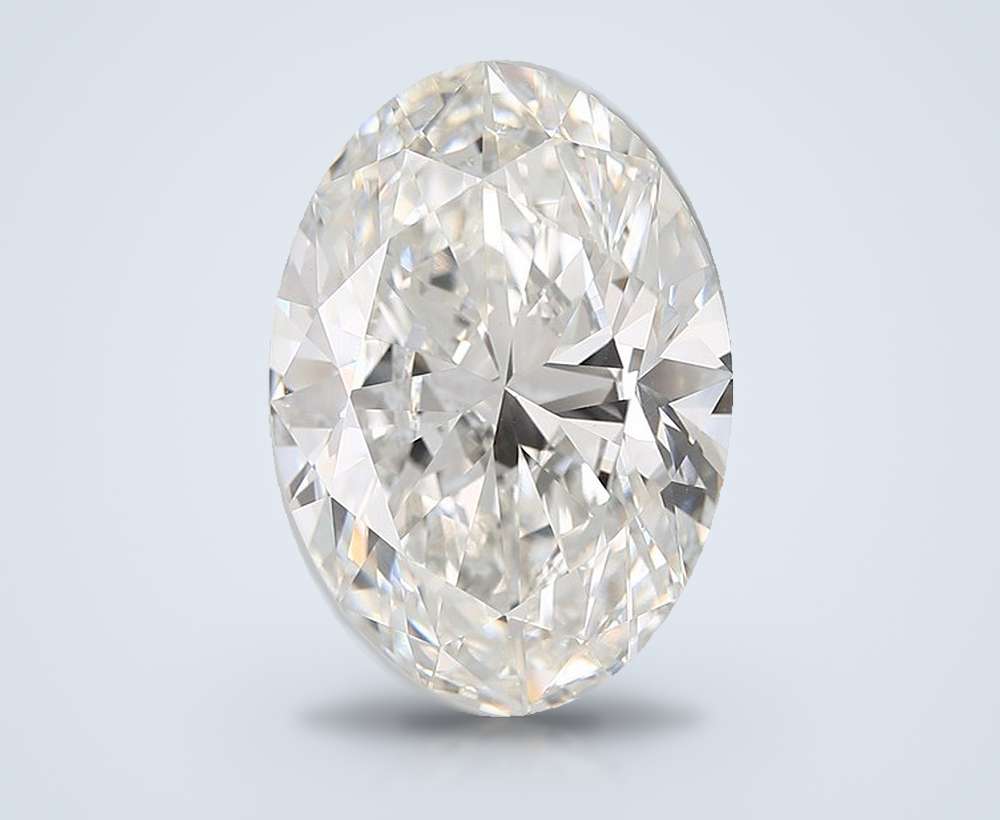 25.03ct F VS1 Rare Carat Ideal Cut Oval Lab Grown Diamond