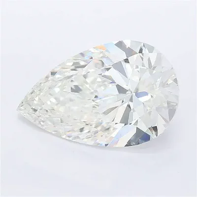 5.01ct G VVS2 Rare Carat Ideal Cut Pear Lab Grown Diamond