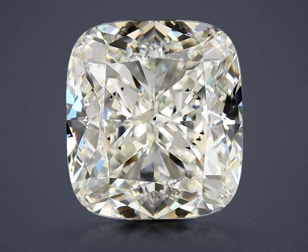 3.01ct J SI2 Very Good Cut Cushion Diamond