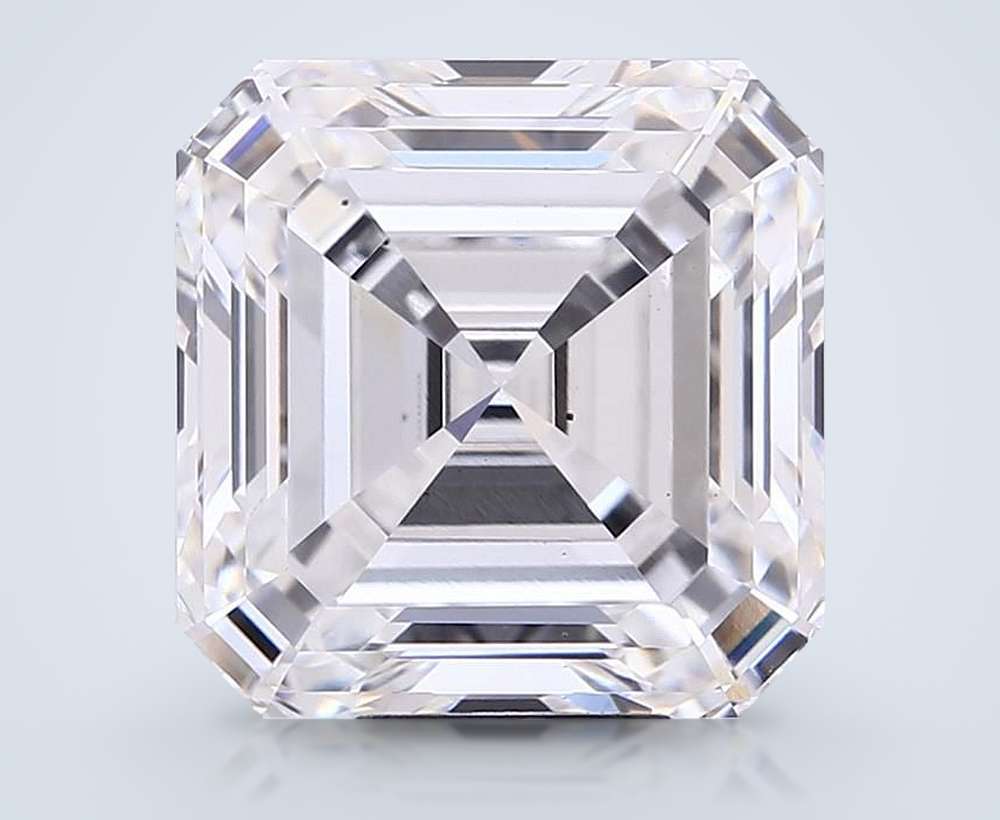 10.05ct F VS2 Rare Carat Ideal Cut Asscher Lab Grown Diamond
