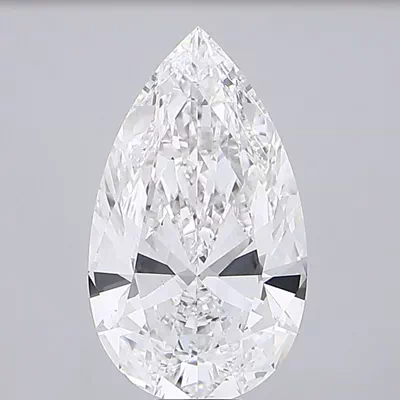 14.07ct E VS1 Rare Carat Ideal Cut Pear Lab Grown Diamond