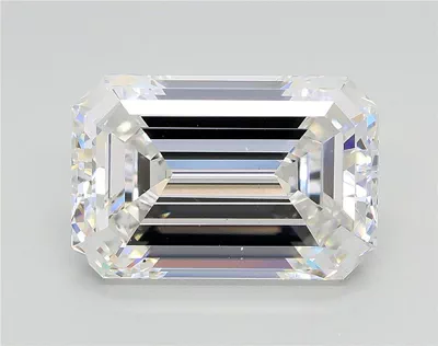 4.11ct G VS2 Rare Carat Ideal Cut Emerald Lab Grown Diamond