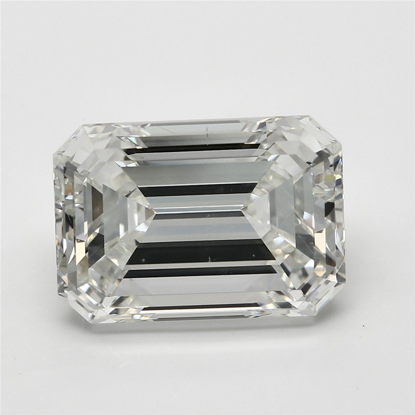 5.04ct I SI2 Rare Carat Ideal Cut Emerald Diamond
