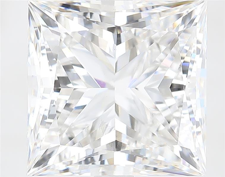 5.58ct F VS1 Rare Carat Ideal Cut Princess Lab Grown Diamond