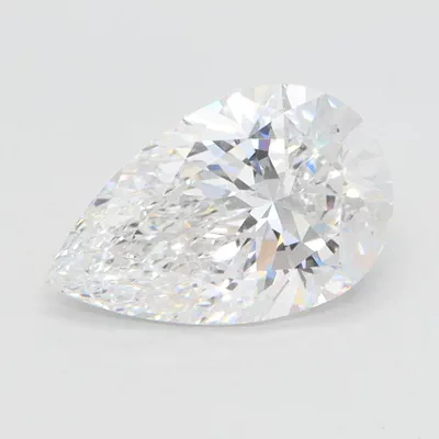 2.11ct D VVS2 Rare Carat Ideal Cut Pear Lab Grown Diamond