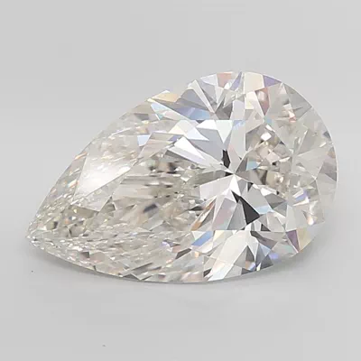11.57ct H VS1 Rare Carat Ideal Cut Pear Lab Grown Diamond