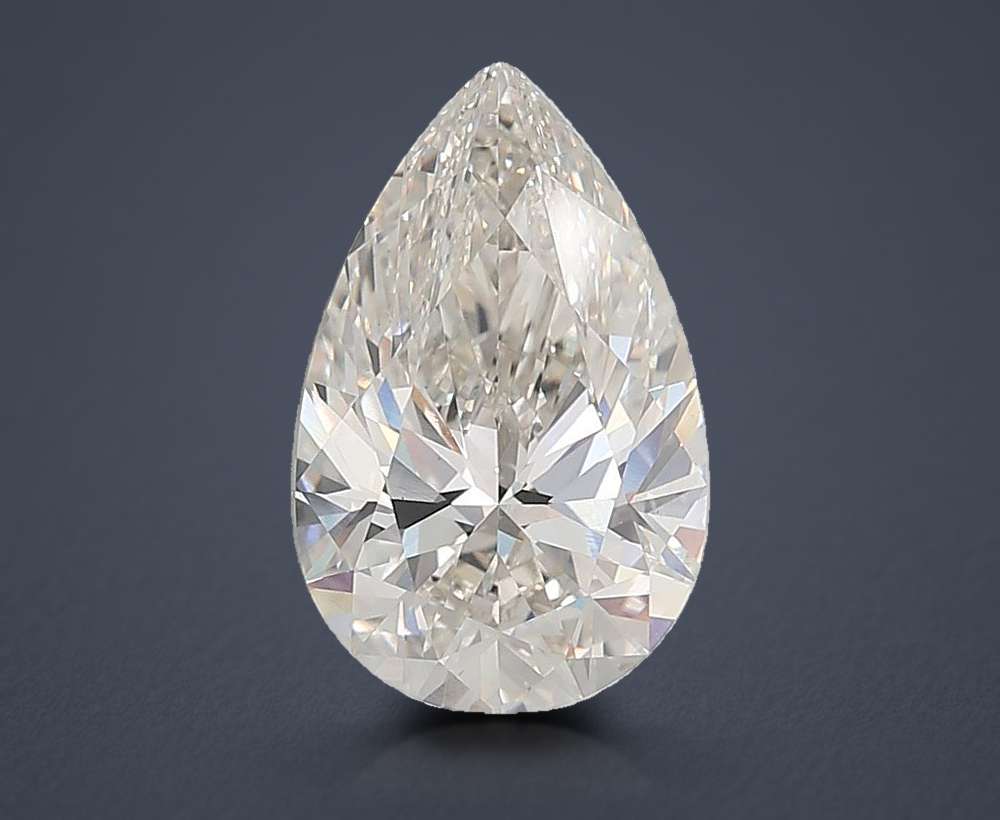11.57ct H VS1 Rare Carat Ideal Cut Pear Lab Grown Diamond