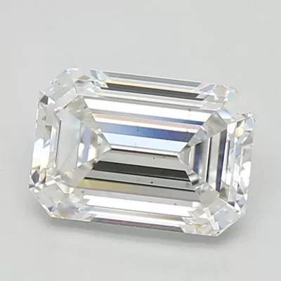 1.92ct E VS2 Rare Carat Ideal Cut Emerald Lab Grown Diamond