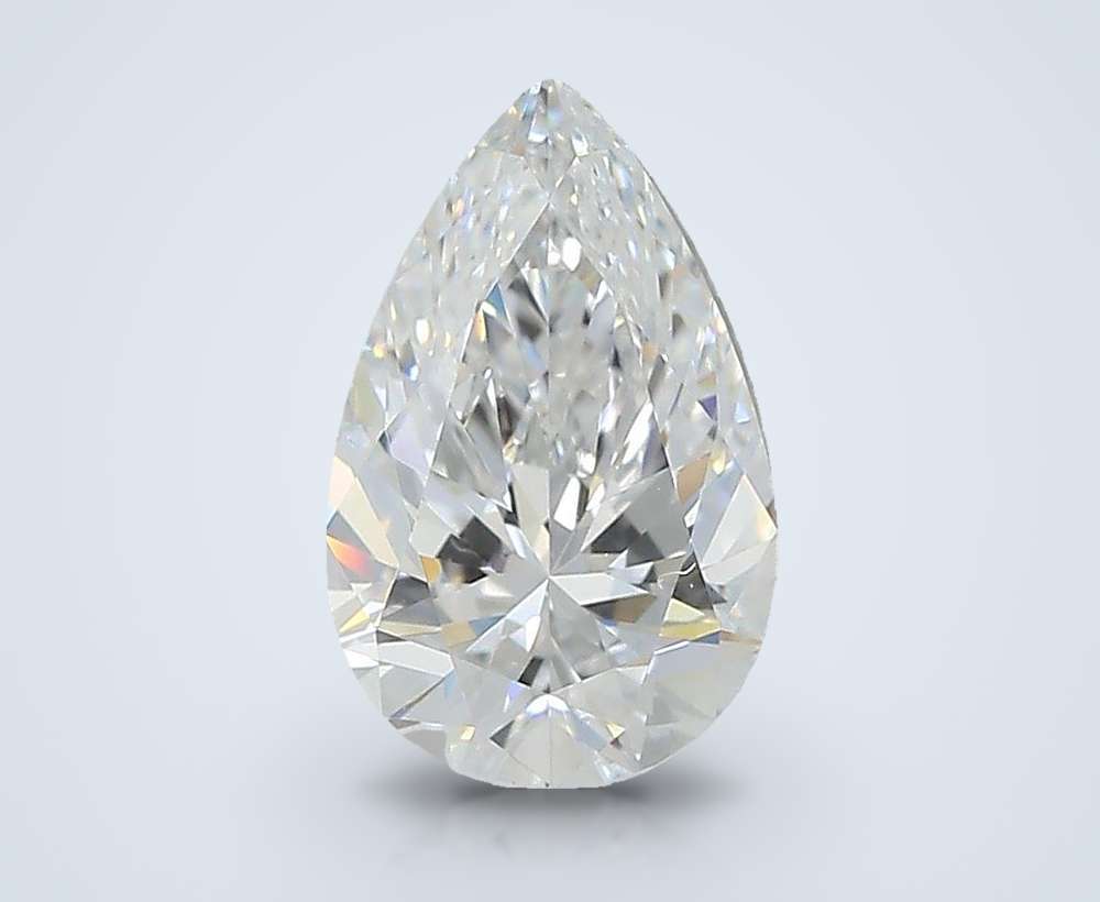 1.55ct D VS2 Rare Carat Ideal Cut Pear Lab Grown Diamond
